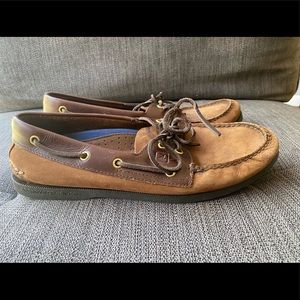 Sperry dark brown top siders